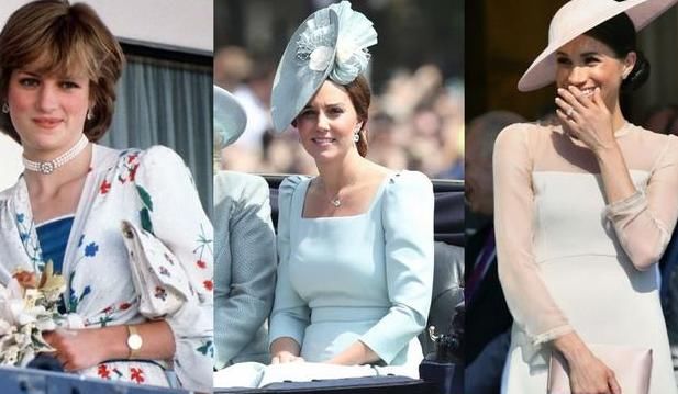 P图师将戴安娜凯特梅根P在一起， 戴安娜的时尚度不输她俩