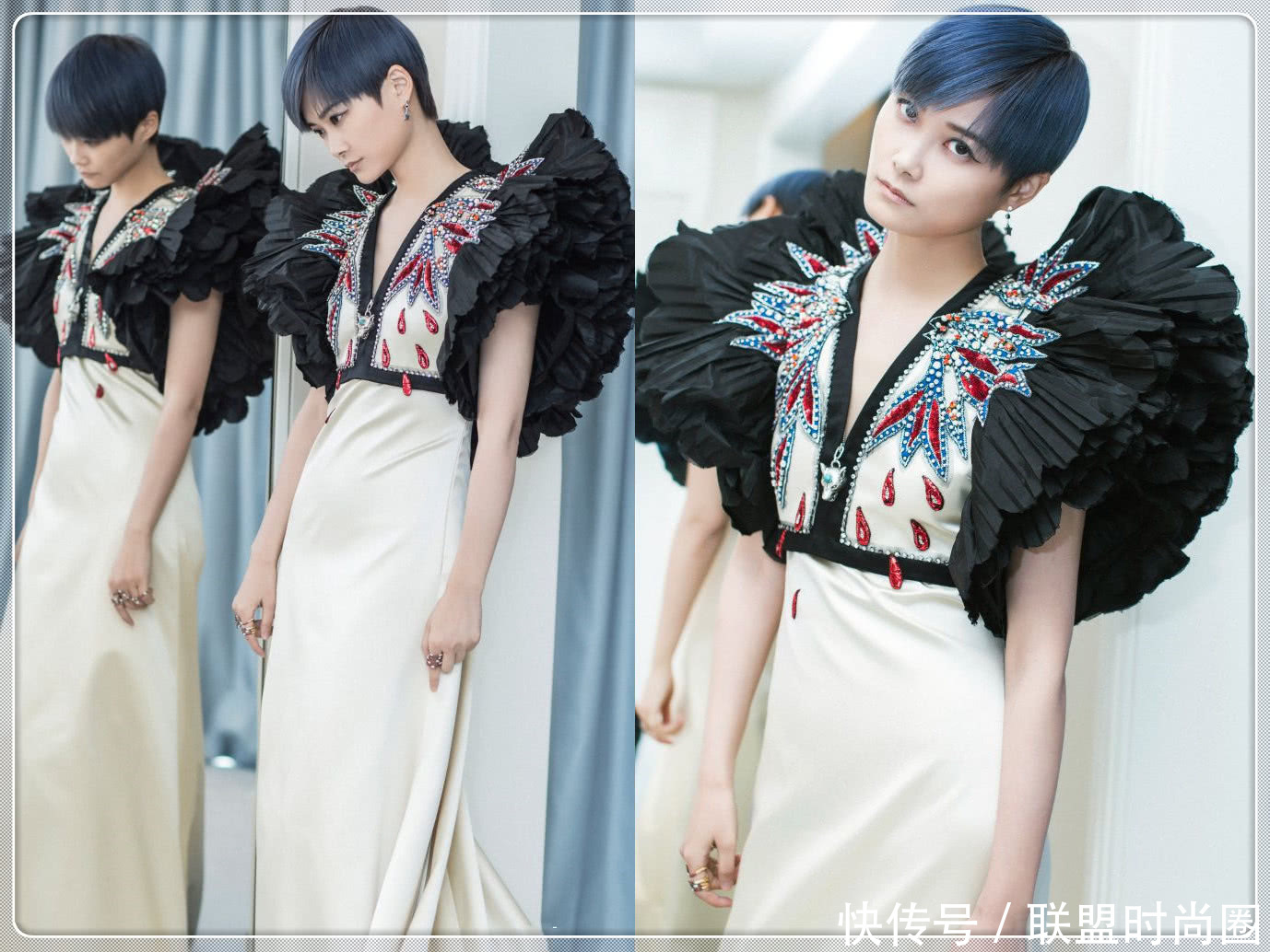 李宇春越来越放得开了！穿了条超短裤去机场，惊艳长腿真撩人！