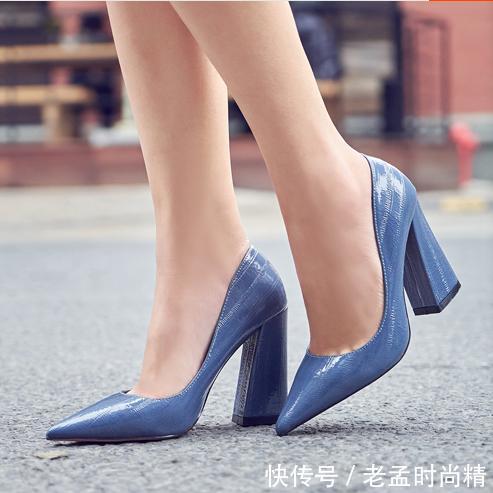 『好看』细跟好看可是太累脚!不如穿粗跟吧,款式新颖还舒适