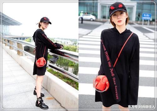 袁姗姗厉害了！牛仔短裙只能遮住大腿根，腿粗的人只有羡慕的份！