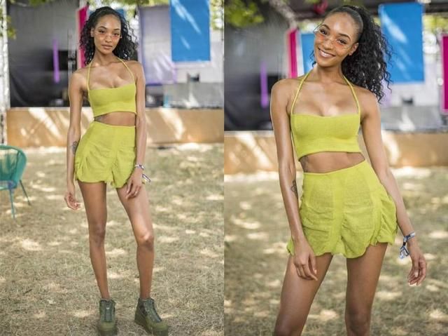 又被黑珍珠维密卓丹邓现身伦敦惊艳了，不愧是“全球最美面孔”