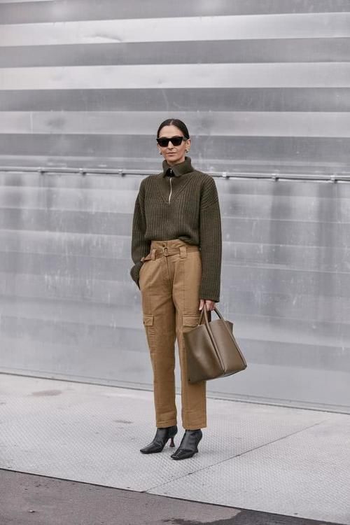  『拉链』拉链毛衣又火了，高领、翻领两相宜，实用百搭，再也不怕温差大了