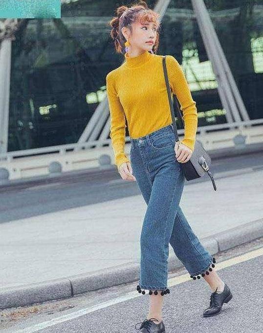 简单紧身裤衬托好气质, 展现美丽身姿, 清新活力