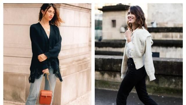  尽显：开衫+牛仔裤这样穿,时髦好看又清新柔美,尽显品味气质