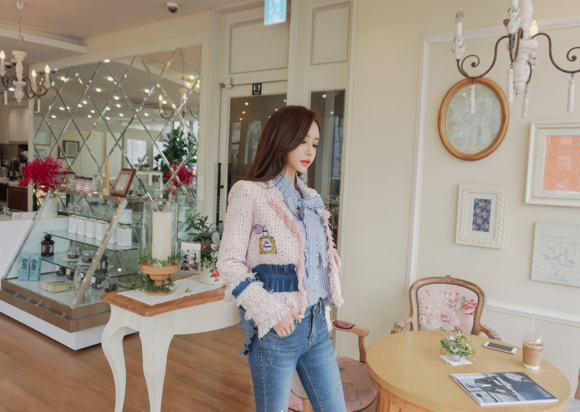 女神孙允珠，谧蓝风信子文艺青春海浪衬衫