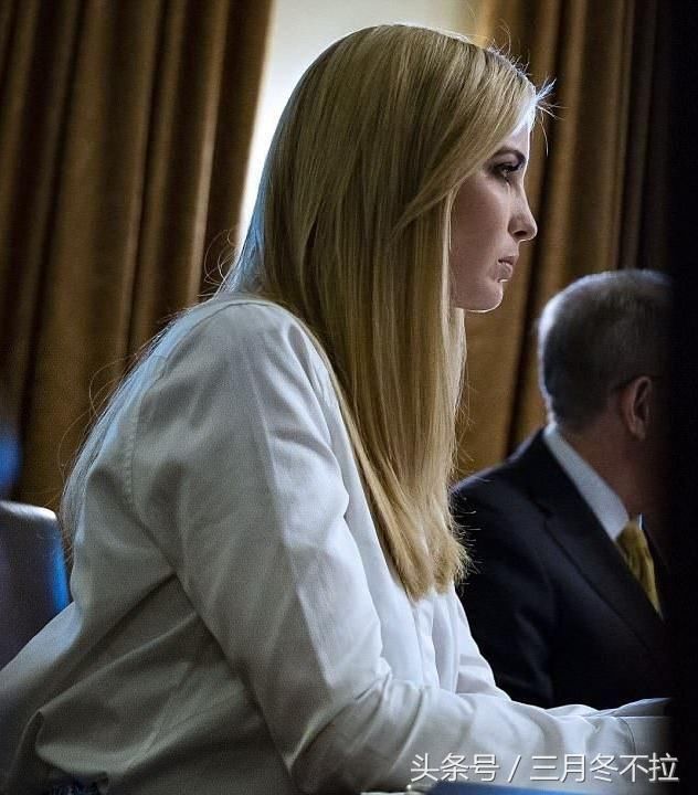 伊万卡开会白衬衫欲撑破，惊叹：又美又有钱又拼搏的典范
