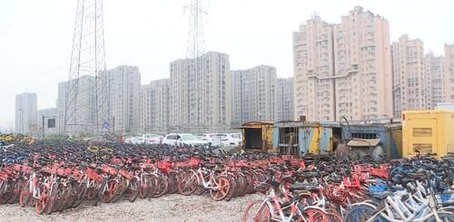  「密密麻麻」密密麻麻！共享单车变“铁垃圾”，40000多辆废弃单