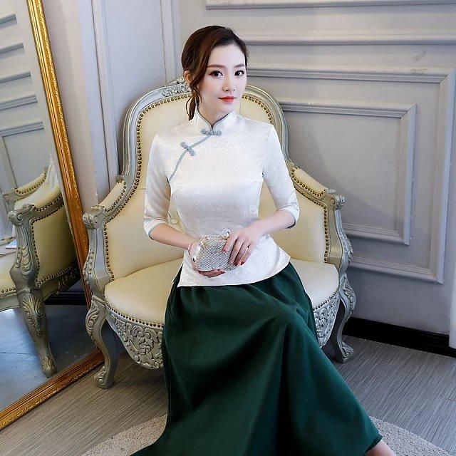 时尚优雅文艺旗袍，小清新的味道属于你！