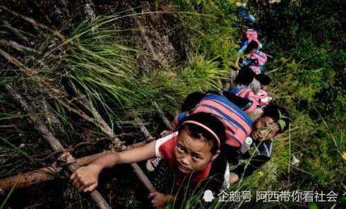 这个村子地处悬崖峭壁上，村民出门攀800米藤蔓，却是世外桃源