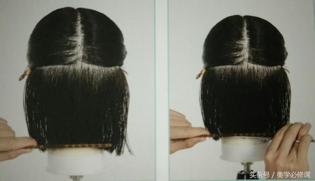 剪发必修课:时尚短发“前长后短”波波头,详细裁剪步骤,速收藏