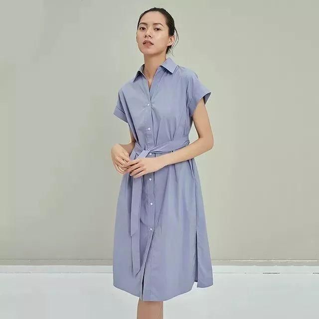 不挑身材的衬衫裙，气质满分