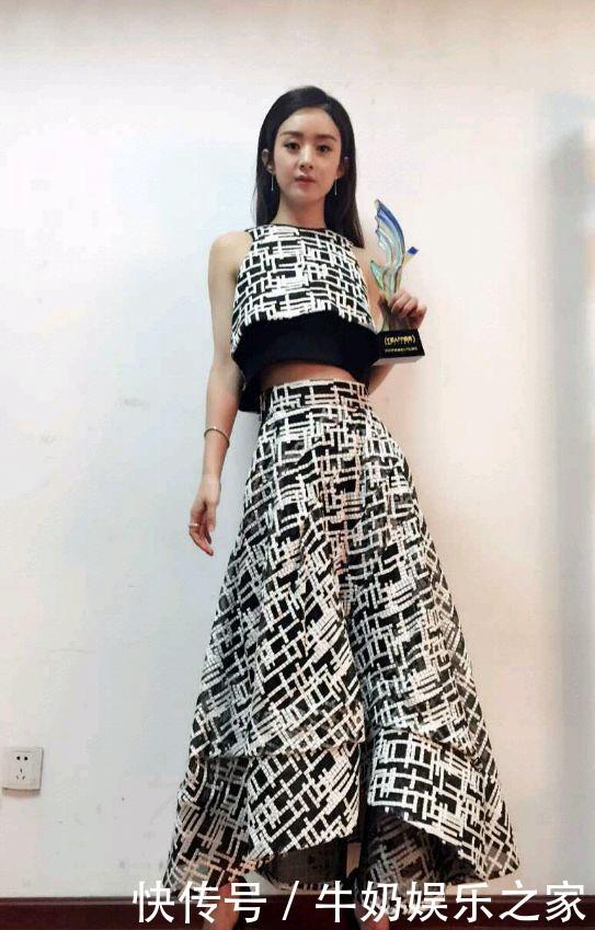 赵丽颖的腰已经够细了，没想到张韶涵更细，网友：“小腰精”！