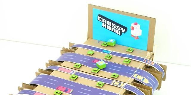 教你学会如何用纸板制作好玩的过马路游戏机,