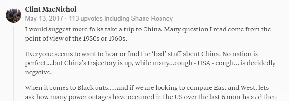 外国网友质疑: 中国能够全年24小时供电么?