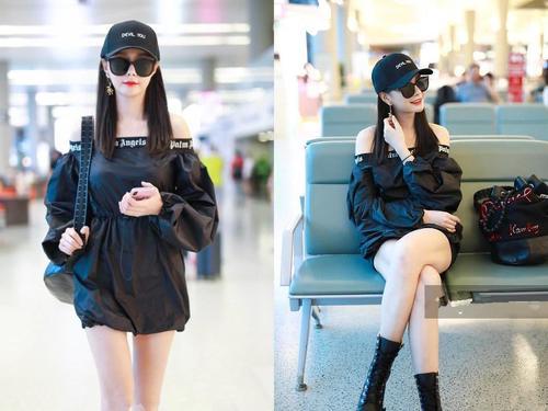 沈梦辰这背带裙穿的又短又紧，一走路就尴尬，网友：白给我都不要