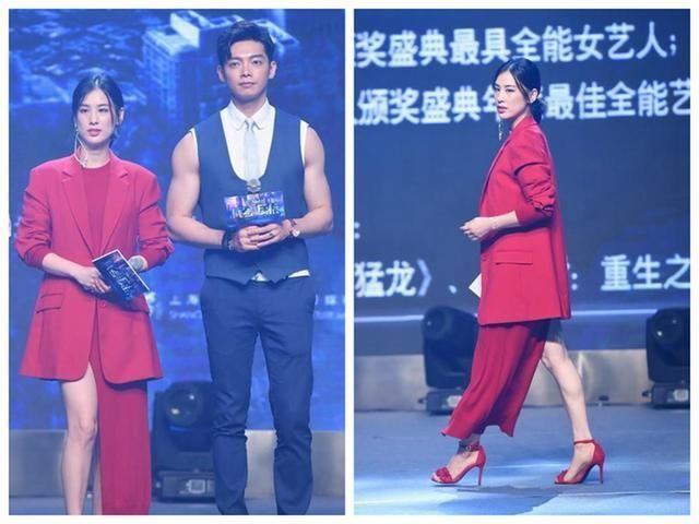 黄圣依厉害了！好好的裙子非要剪掉一边，网友：难怪要穿件外套