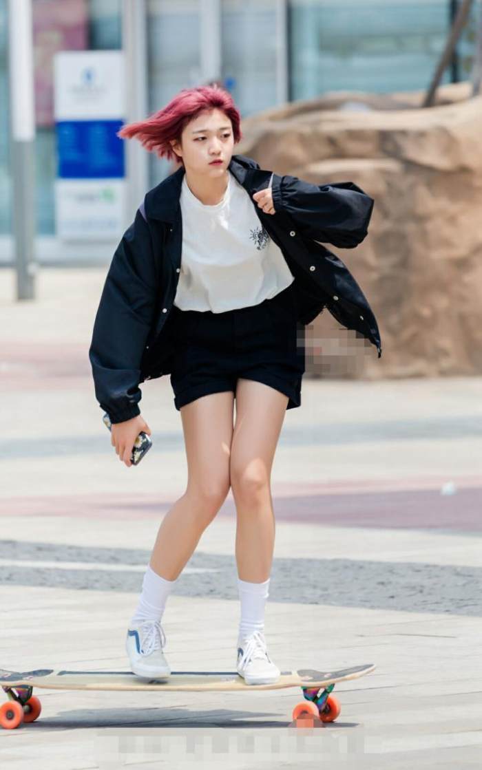 重庆街拍“火辣”美女, 蕾丝镂空性感好身材