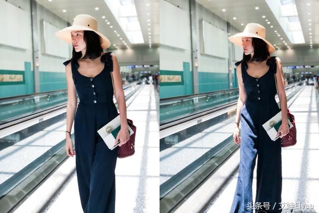 34岁许玮宁穿领口低到肚脐眼的上衣，下装还是露腿装，真的是太拼