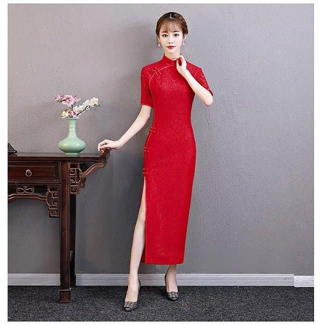 复古前开叉旗袍，最是适合优雅时尚的你！