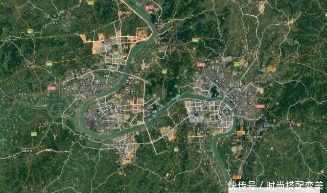 湖南各城市最新卫星地图：一看就知道湖南哪个城市的规模比较大？