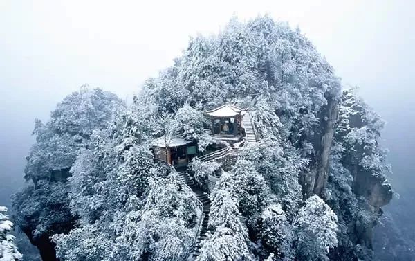 雪后的张家界,银装素裹,如临仙境!