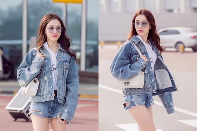 黄一琳真疯狂！全身上下只穿了件T恤就出门，网友：敢坐下吗？