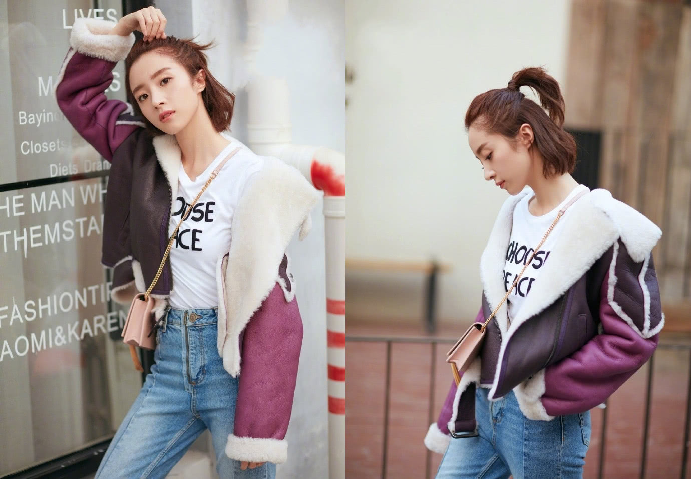 胡冰卿穿牛仔裤去机场，大秀小蛮腰，网友：女神就该这样穿！