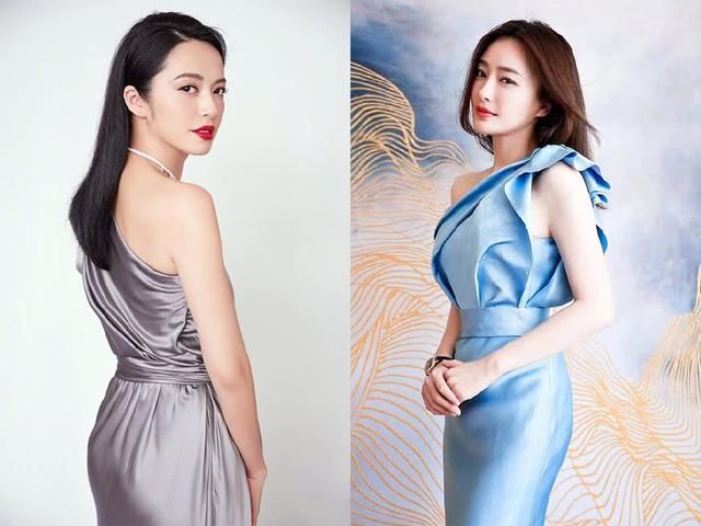 36岁秦岚与38岁姚晨,同穿露肩裙,网友:这腰臀比厉害了!