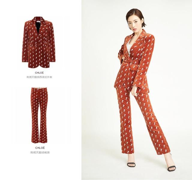 90后新锐小花何美璇张南穿印花西装，竟没输同款造型的宋佳刘雯