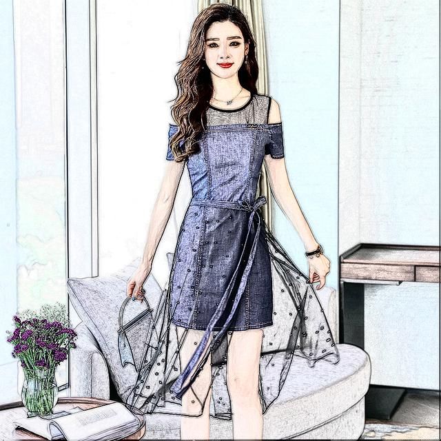 连衣裙时尚又唯美，还穿着简单，超美还性感，主要是性感