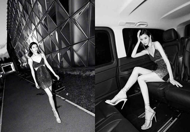 奚梦瑶为了火真拼，机场照穿露脐装一转身却吓坏网友，真不如不穿