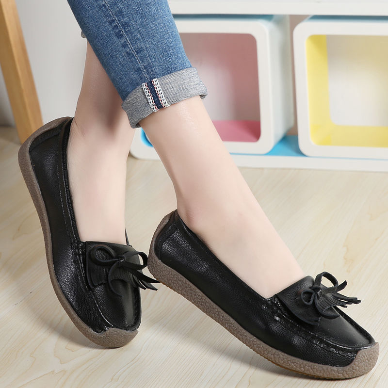 高跟鞋虽火，但长穿会累脚，这几款平底瓢鞋，显瘦显腿长又舒适