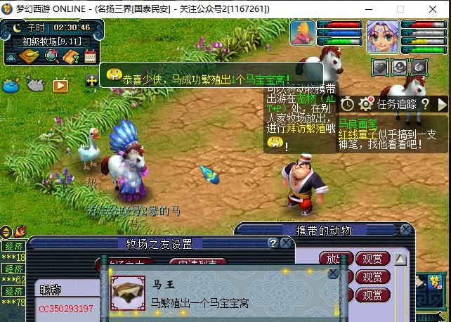  「WDD」梦幻新服国泰民安 小帅的5WDD满修之路 坐骑任务被坑惨