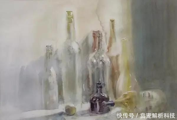 『画家』法国画家的灰调水彩画,太有质感啦