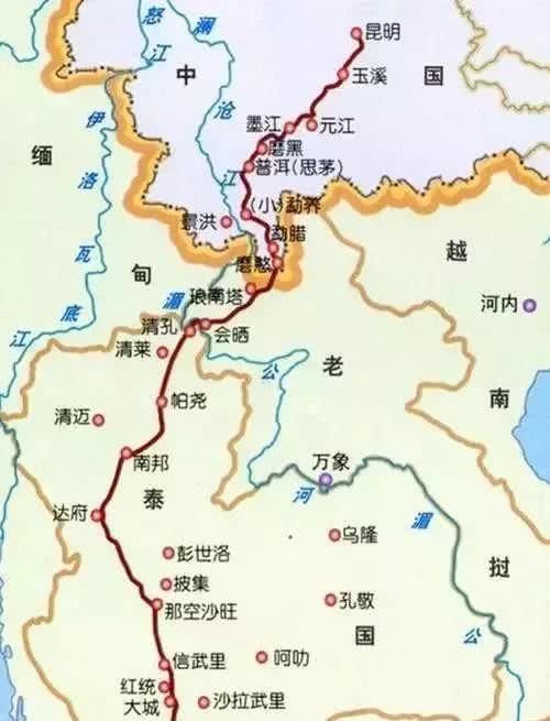 中国第一条国际高速公路：昆明出发途径老挝止于曼谷!