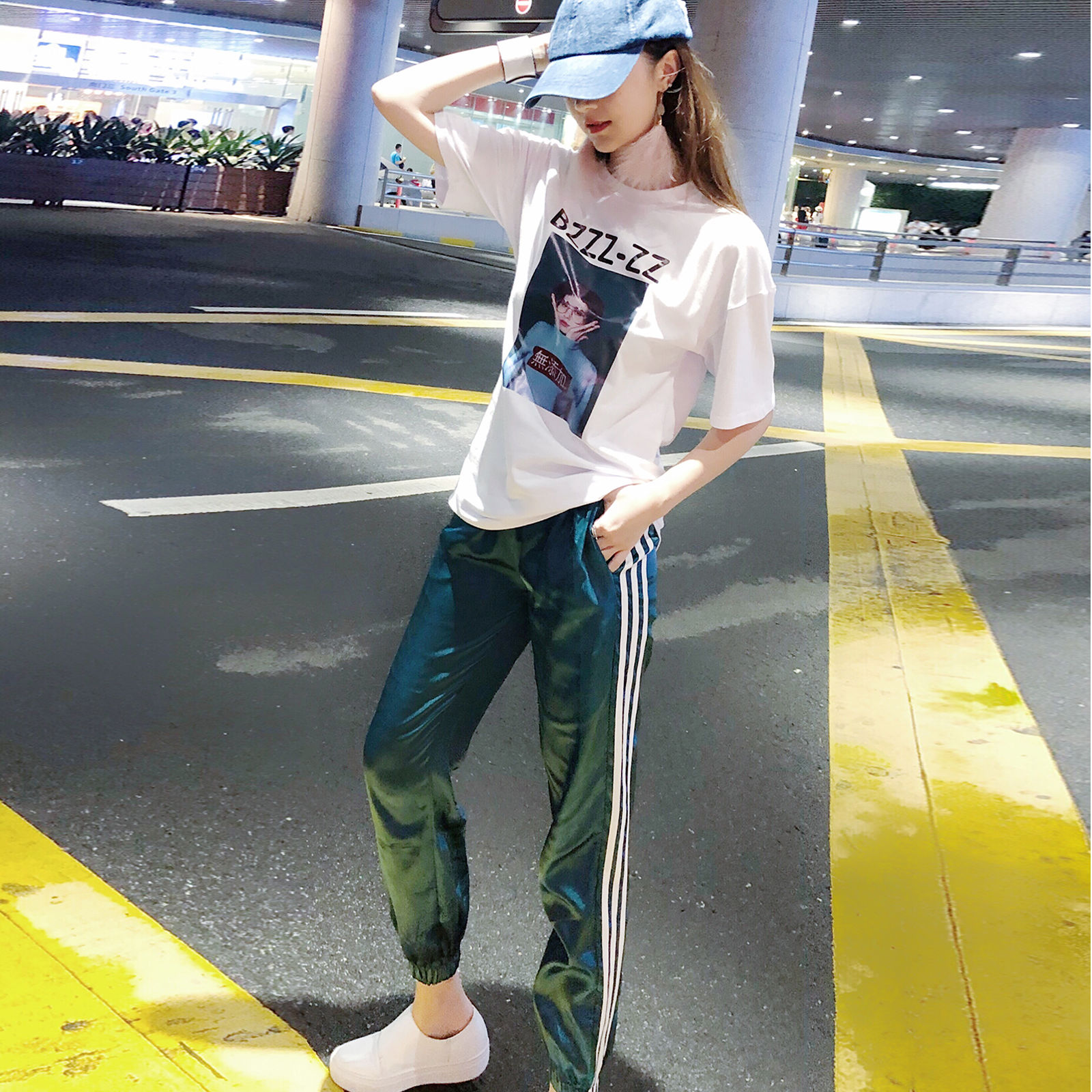 高跟鞋扔了吧!立秋特推:萝卜裤套装，视觉腿长2米，配小白极美