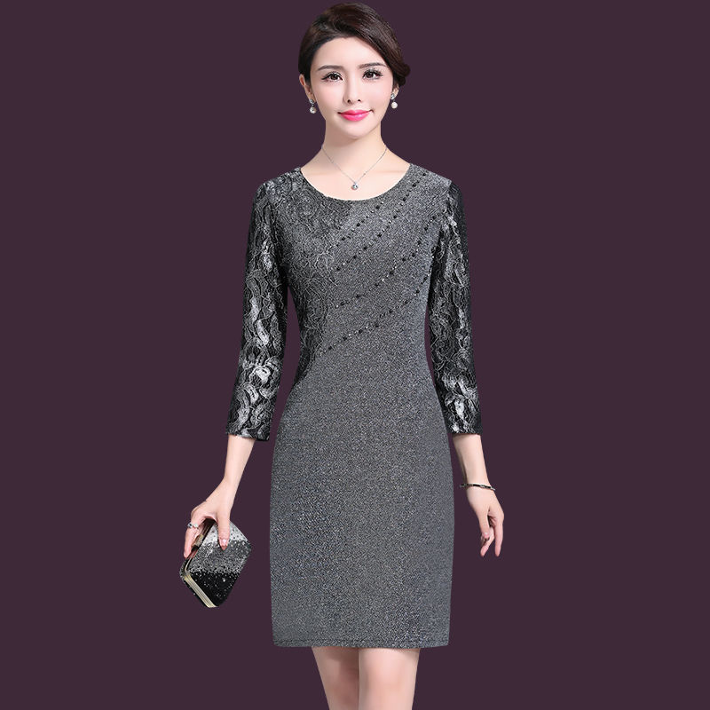 终于推出如此的高雅“妈妈”秋裙!中秋送老妈几件,时尚肤白美嫩