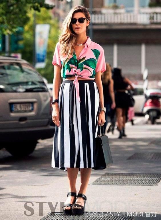 条纹裙最精彩的一面等你发现