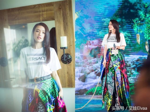 舒淇《中餐厅2》第七集私服，42岁黑色路人装，做最亮眼的美少女