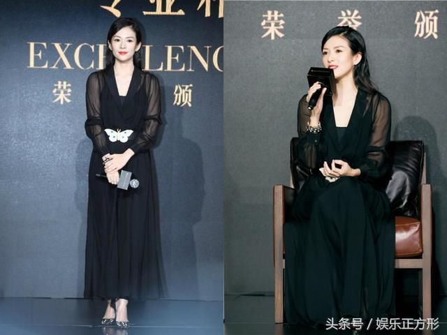 39岁章子怡一身透视薄纱长裙出席活动 惊艳十足！网友：真美