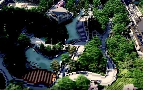  光影：我的世界：MC中也能航拍？这十组中国光影建筑，堪称史诗