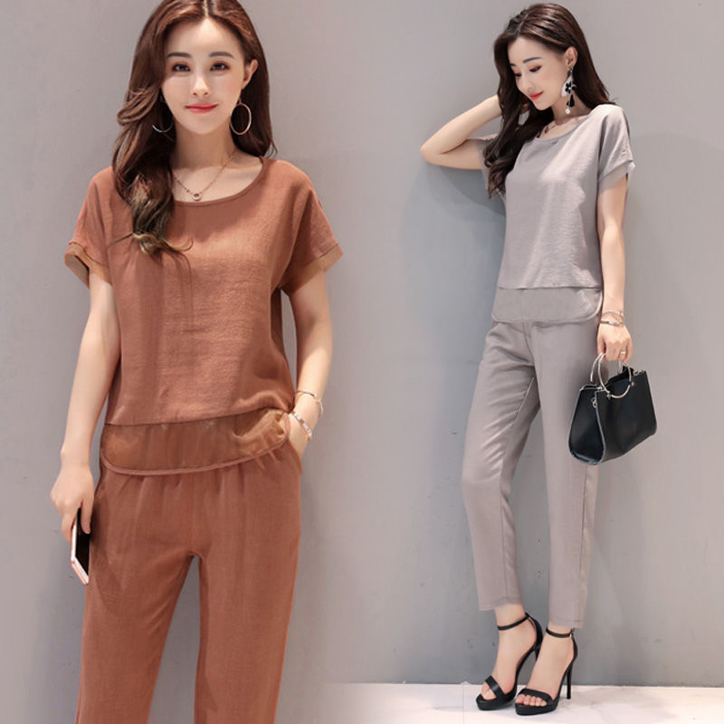 有肚子三四十岁女人尽量别少裙子，瞧瞧刚上新的套装裤，遮肚白嫩