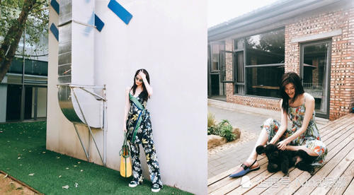 超模里何穗比奚梦瑶会穿,半身裙里藏着白色蕾丝,出场一次比一次