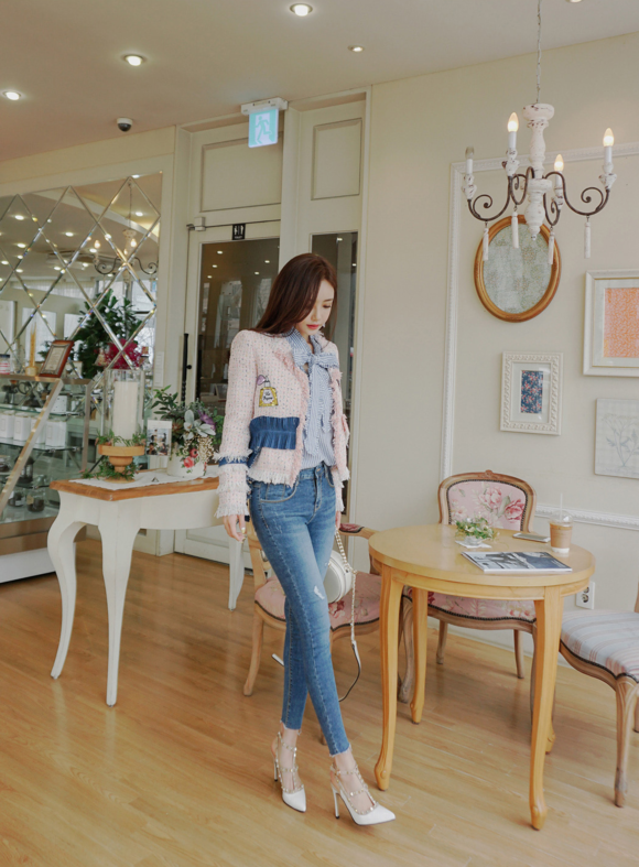 女神孙允珠，谧蓝风信子文艺青春海浪衬衫