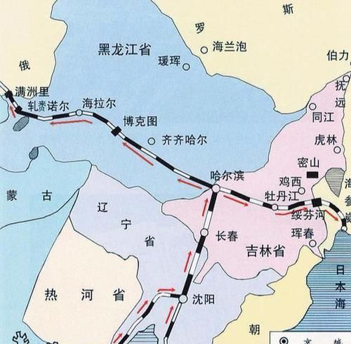  地位■一条铁路改变了东北三省在中国的地位, 两大城市因此崛起
