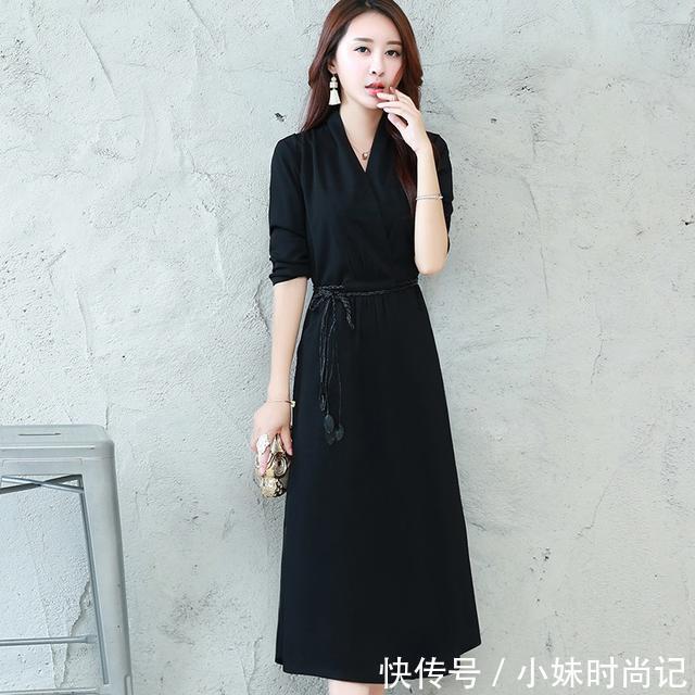 『美爆』这些长袖连衣裙,优雅又时髦,穿上年轻十岁,真的美爆了!