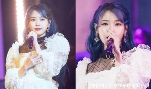  『色系』IU舞台造型如小仙女一般明艳动人，清新率真少女感十足
