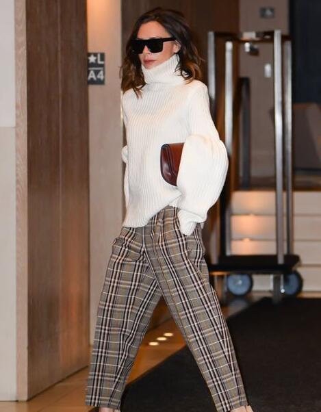 胯大麻烦?张天爱一条＂方格裤＂就搞定，还秒变大长腿