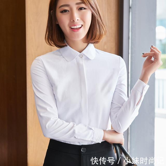 『女人』女人过了30岁,穿修身衬衫,时髦洋气,尽显性感身材