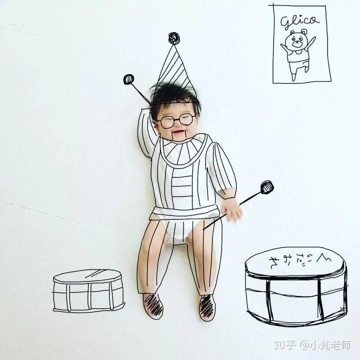  「作品」会画画的老爸把儿子画进了宫崎骏的作品，这才叫真正的“晒娃”！